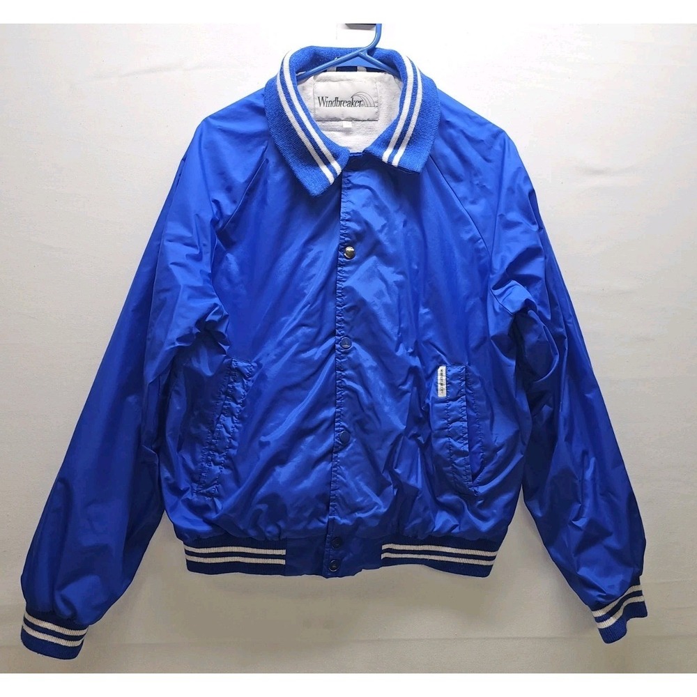 Vintage 80s Windbreaker® Brand Nylon Coach Bomber Jacket Retro Grandpacore - Picture 2 of 10
